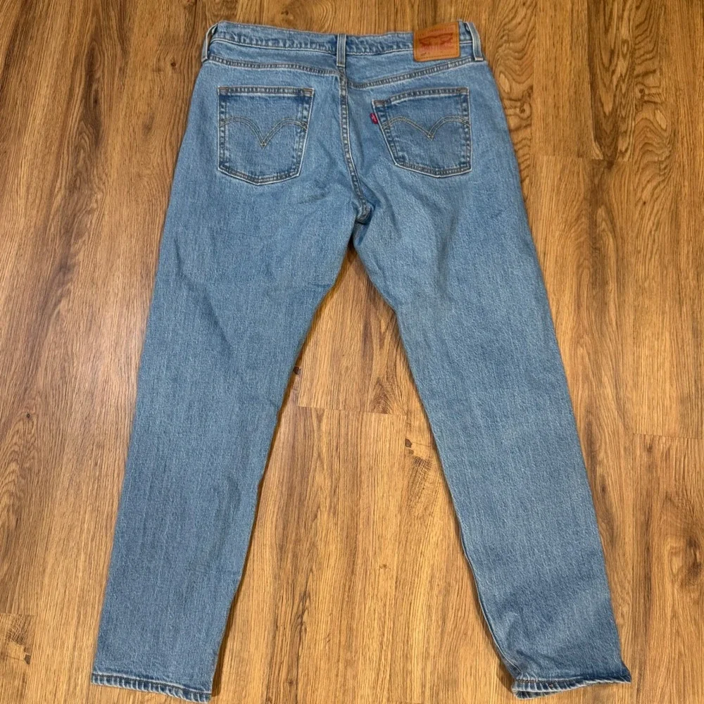 Levis 501 T Men Blue Tapered Leg Button Fly Denim Jeans W28 L28 36197-0011